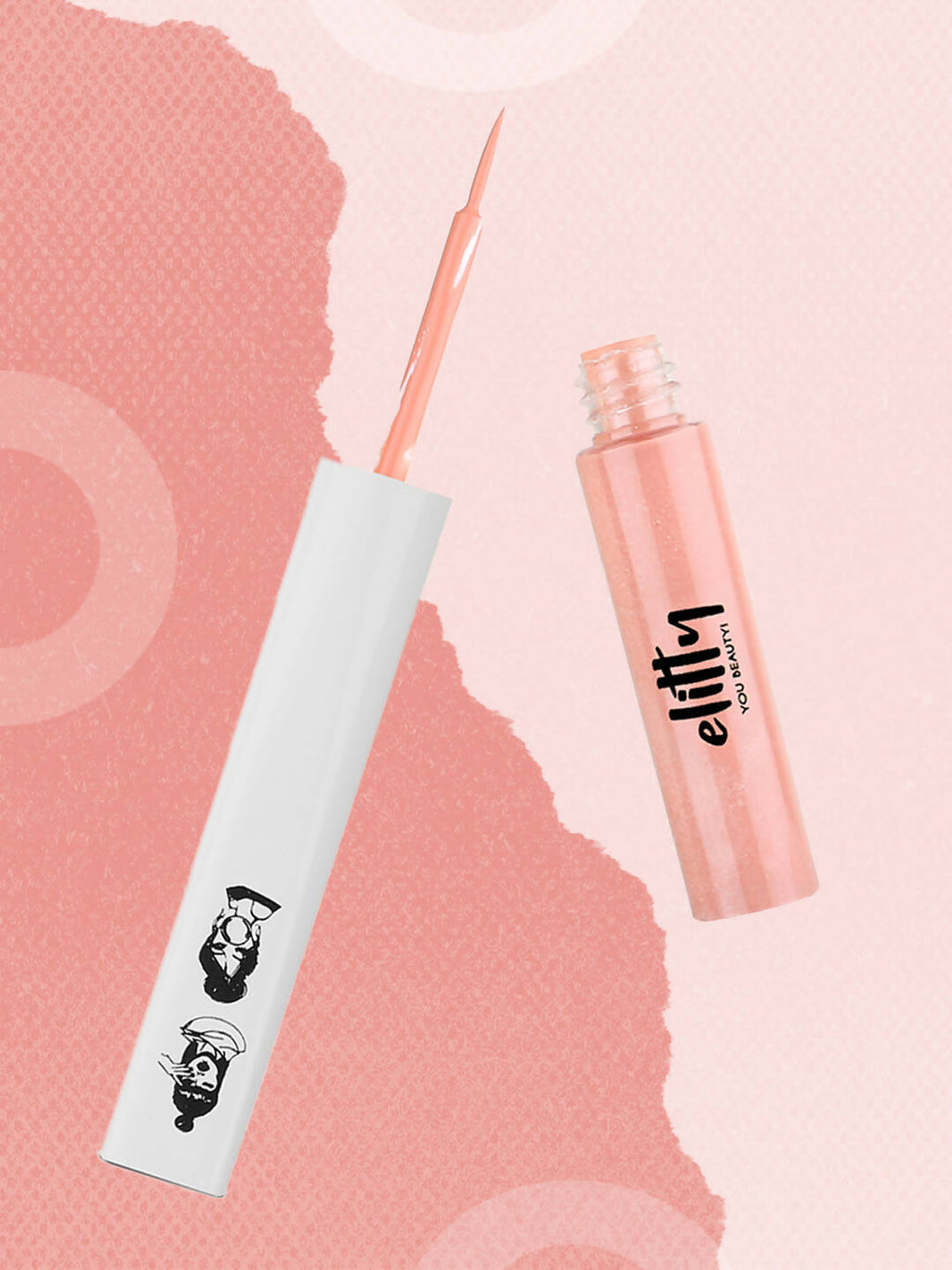 Elitty Peach Pop Color Matte Finish Liquid Eyeliner - Fading Love-Pink