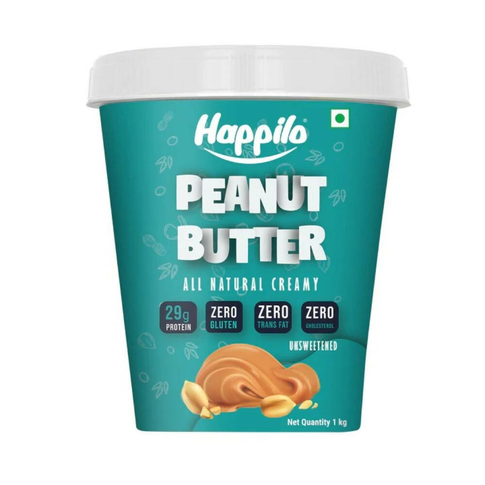 Happilo All Natural Peanut Butter Creamy-Unsweetened