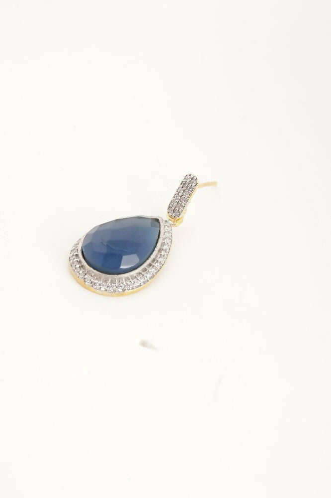 Nuyug 22K Gold Plated Azure Muse Contemporary Drop Earrings - Distacart