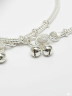 NVR Women Set of 2 Silver Plated Anklet