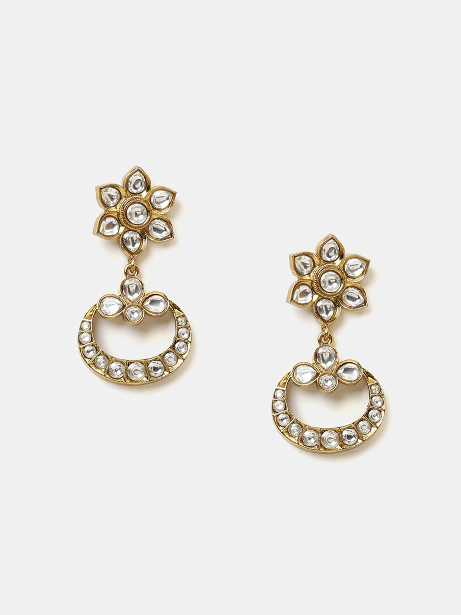 Ruby Raang Chandni Necklace Earrings Set