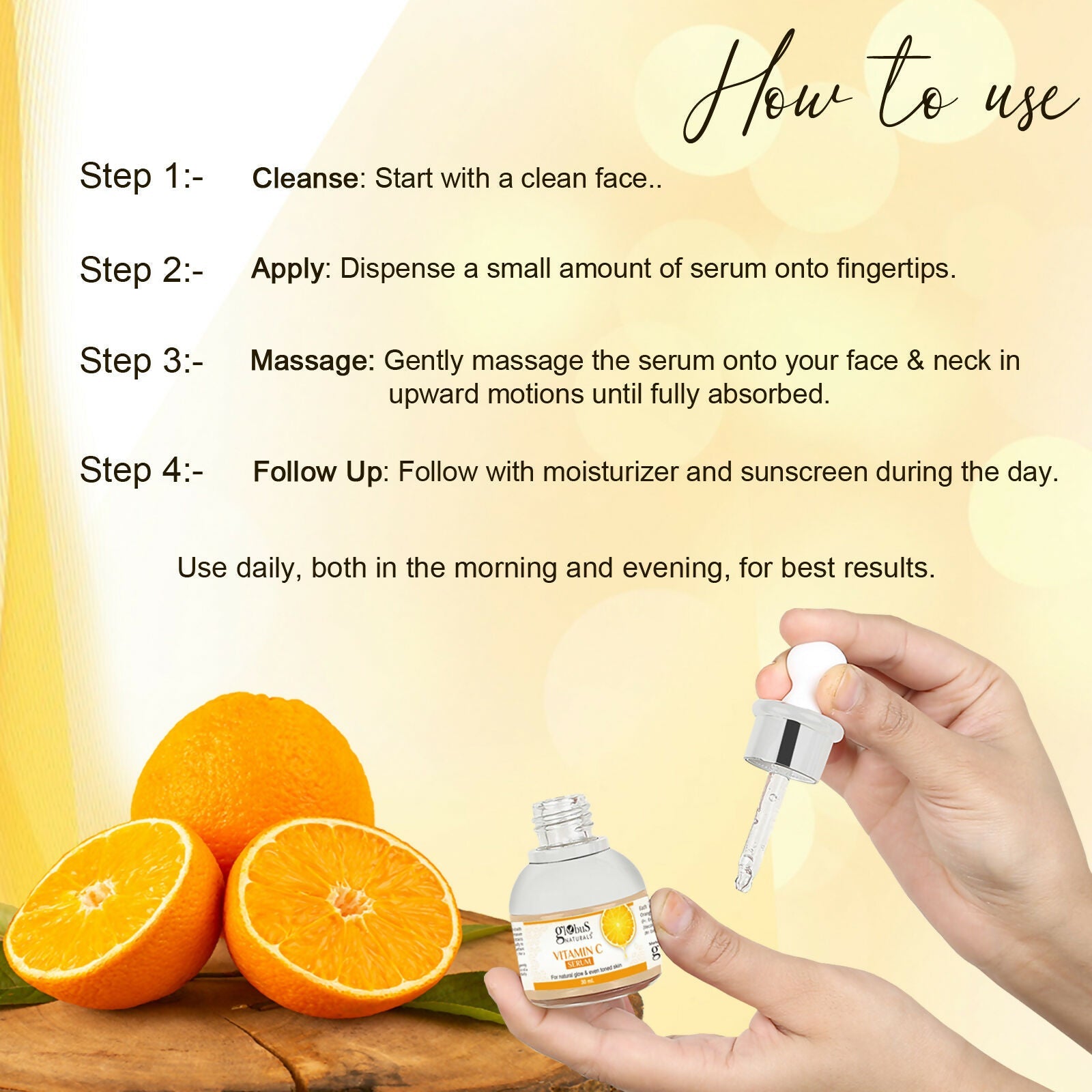 Globus Naturals Vitamin C Face Serum - Distacart