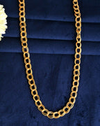 VOJ Gold-Polished Designer Circular Chain For Men