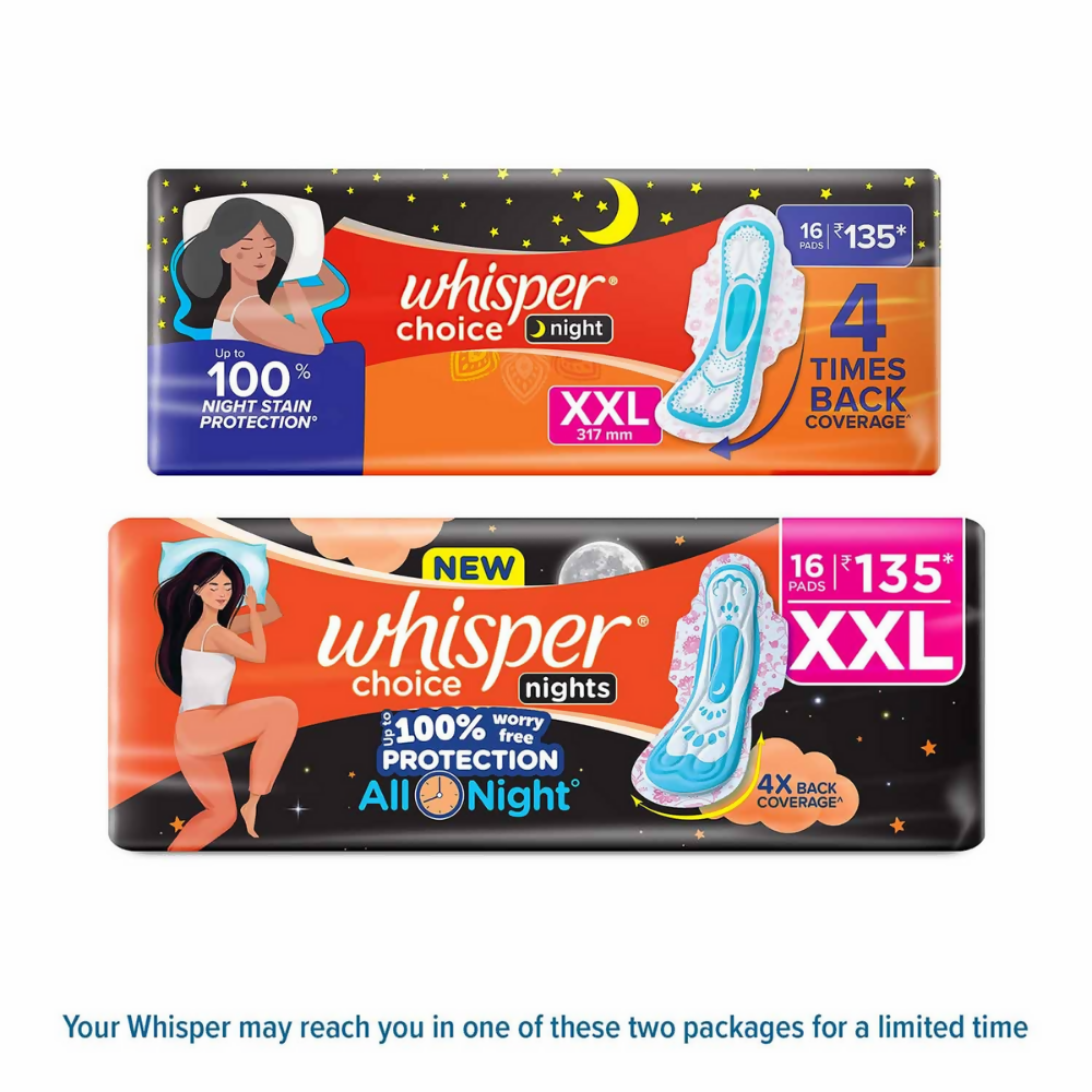 Whisper Ultra Overnight Sanitary Pad - XXL Plus - Distacart