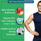 Laurik Multivitamin Tablets For Men | Vitamin A, C, D ,E With B Vitamins, Iron, Zinc & Calcium Supplements For Overall Health - Distacart