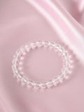 NVR White Crystal Beaded Bracelet for Men & Women - Distacart