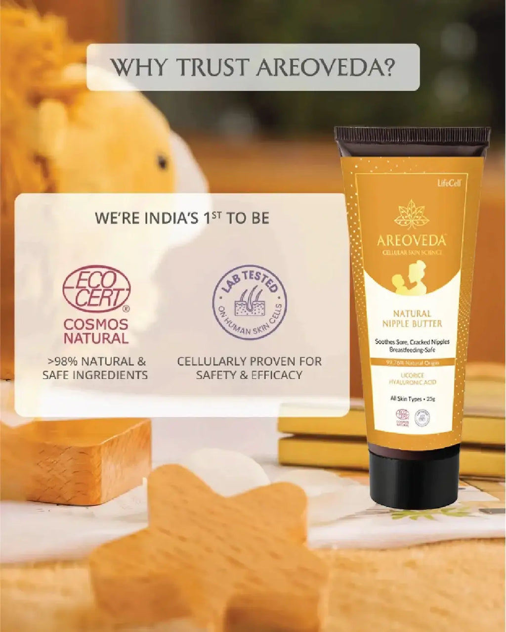 AreoVeda Natural Nipple Butter - Distacart