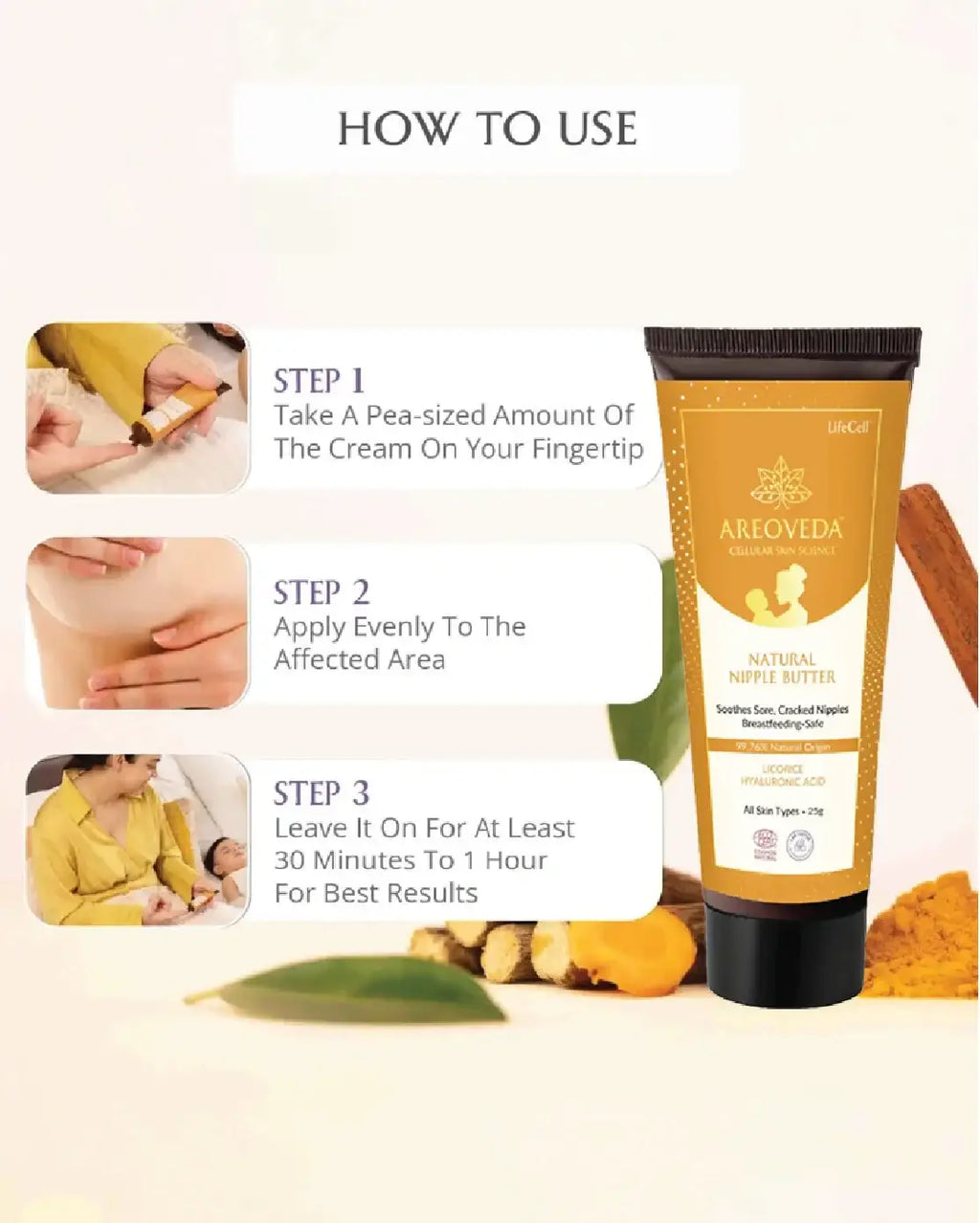AreoVeda Natural Nipple Butter - Distacart
