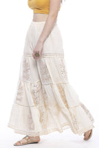 Mominos Fashion Cotton Off White Gotta Work Sharara For Girls - Distacart