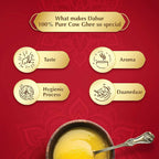 Dabur 100% Pure Daanedaar Cow Ghee - Distacart