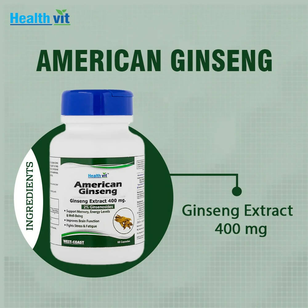 Healthvit American Ginseng Capsules - Distacart