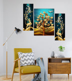 Tehzeeb Creations Set Of 3 Digital Wall Painting