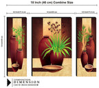 Tehzeeb Creations Set Of 3 Digital Wall Painting