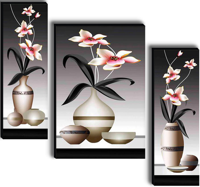 Tehzeeb Creations Set Of 3 Digital Wall Painting