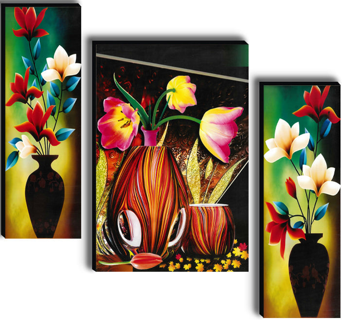 Tehzeeb Creations Set Of 3 Digital Wall Painting