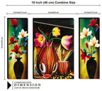 Tehzeeb Creations Set Of 3 Digital Wall Painting