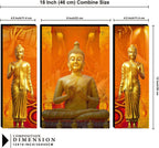 Tehzeeb Creations Set Of 3 Digital Wall Painting