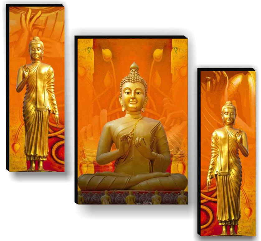 Tehzeeb Creations Set Of 3 Digital Wall Painting