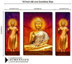 Tehzeeb Creations Set Of 3 Digital Wall Painting