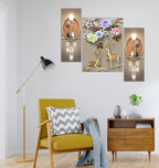 Tehzeeb Creations Set Of 3 Digital Wall Painting
