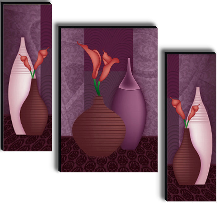 Tehzeeb Creations Set Of 3 Digital Wall Painting