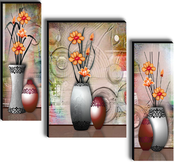 Tehzeeb Creations Set Of 3 Digital Wall Painting