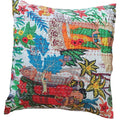 The Decor Nook Off White Base With Kimono Girls Print Cushion Cover