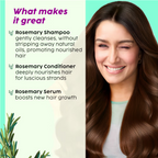 PLIX The Plant Fix Rosemary Anti Hairfall Regime 3% Redensyl Serum, Shampoo & Conditioner