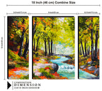 Tehzeeb Creations Set Of 3 Digital Wall Painting
