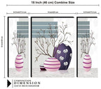 Tehzeeb Creations Set Of 3 Digital Wall Painting