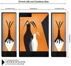 Tehzeeb Creations Set Of 3 Digital Wall Painting