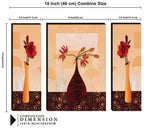 Tehzeeb Creations Set Of 3 Digital Wall Painting