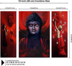 Tehzeeb Creations Set Of 3 Digital Wall Painting