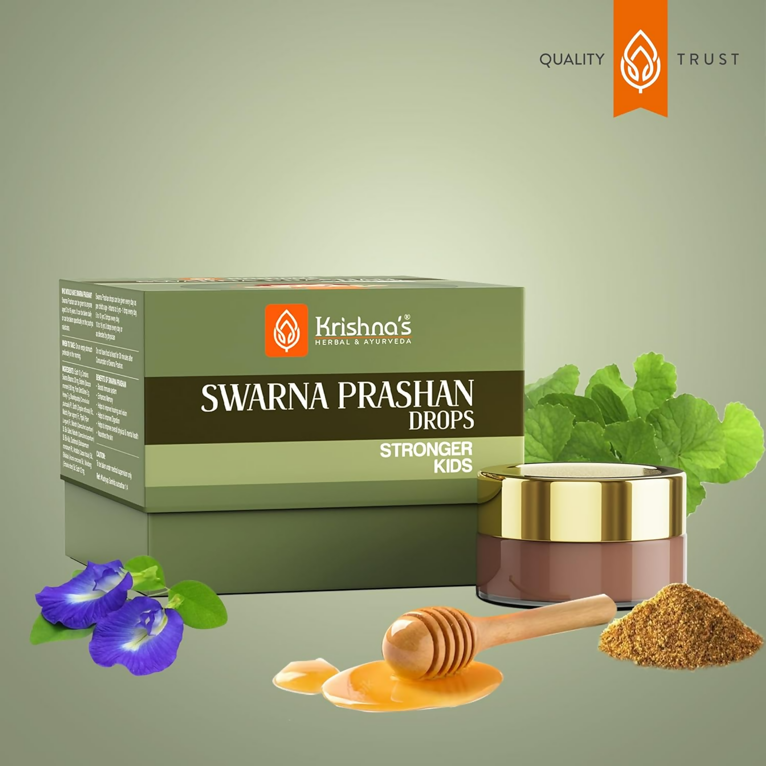 Krishna's Herbal & Ayurveda Swarnaprashan Drops For Kids