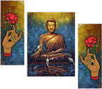 Tehzeeb Creations Set Of 3 Digital Wall Painting