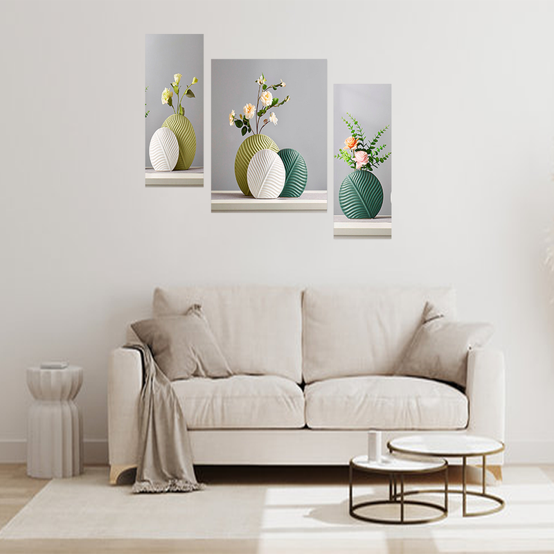 Tehzeeb Creations Set Of 3 Digital Wall Painting