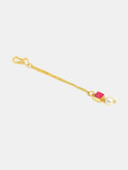 Ruby Raang Crimson Drop Pearl Maang Tikka - Distacart
