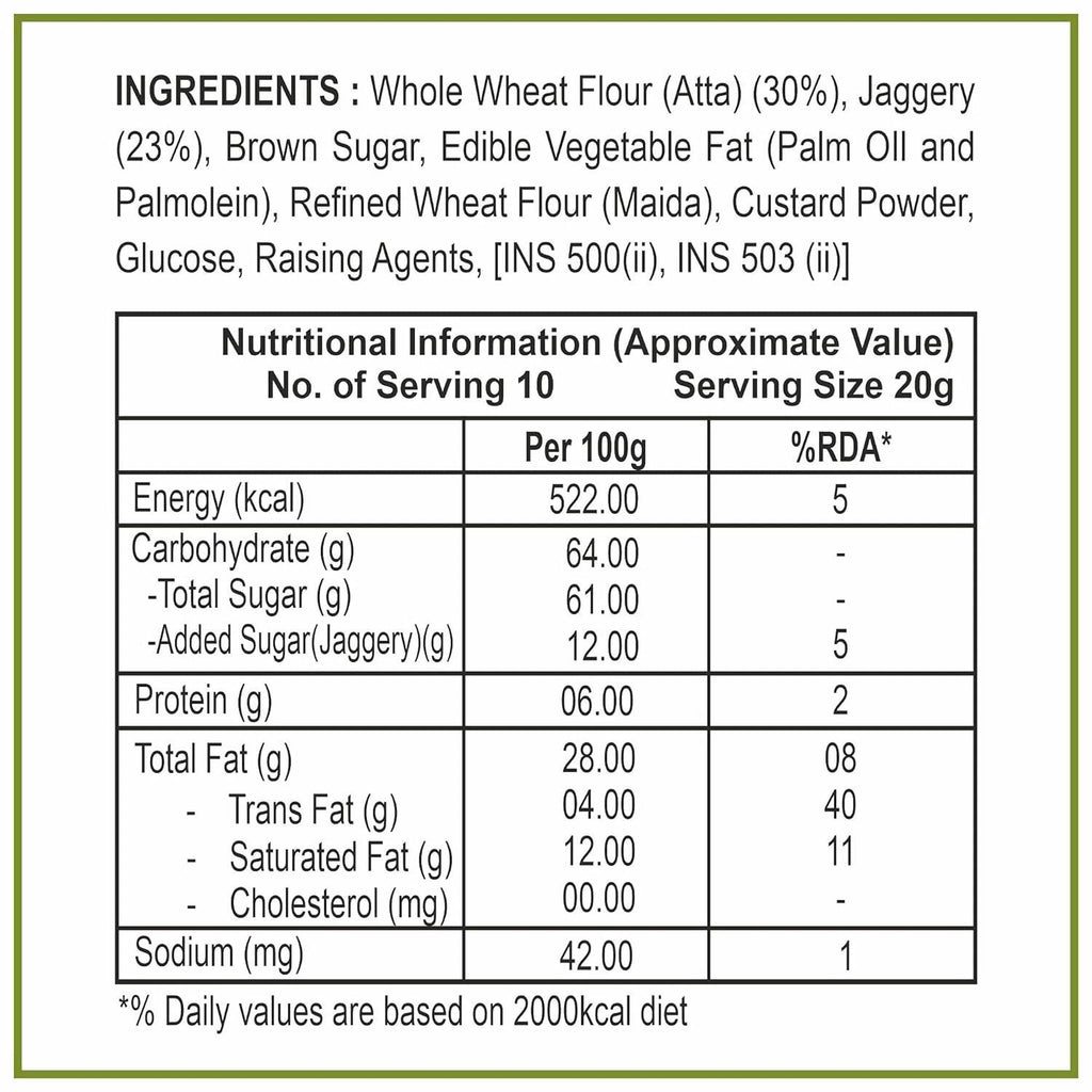 Dhampur Green Gur Atta Biscuit - Distacart