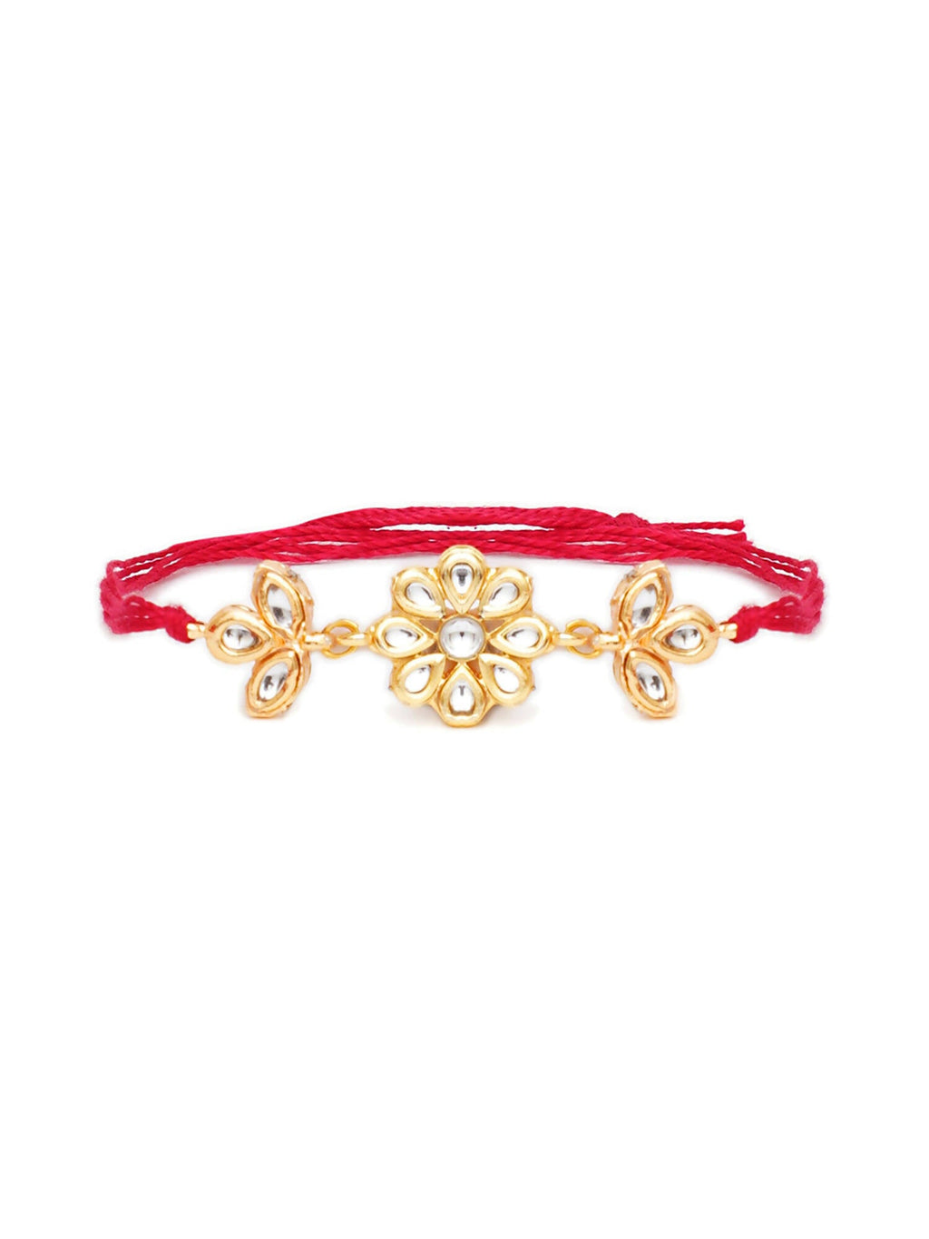 Designer kundan Rakhi - Ruby Raang - Distacart