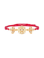Designer kundan Rakhi - Ruby Raang - Distacart