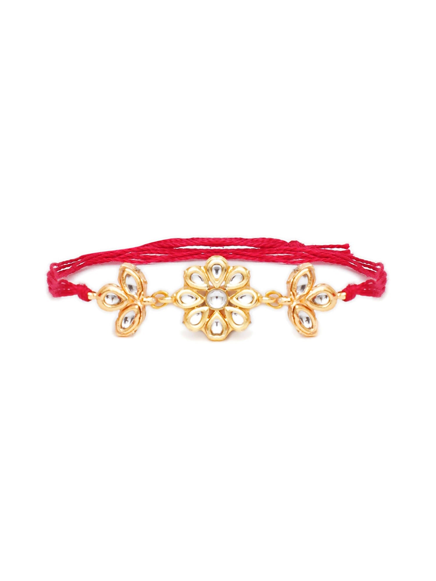 Designer kundan Rakhi - Ruby Raang - Distacart