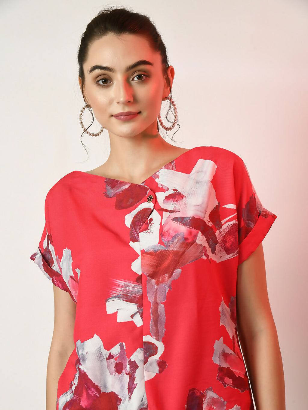 Myshka Women's Pink Printed Top