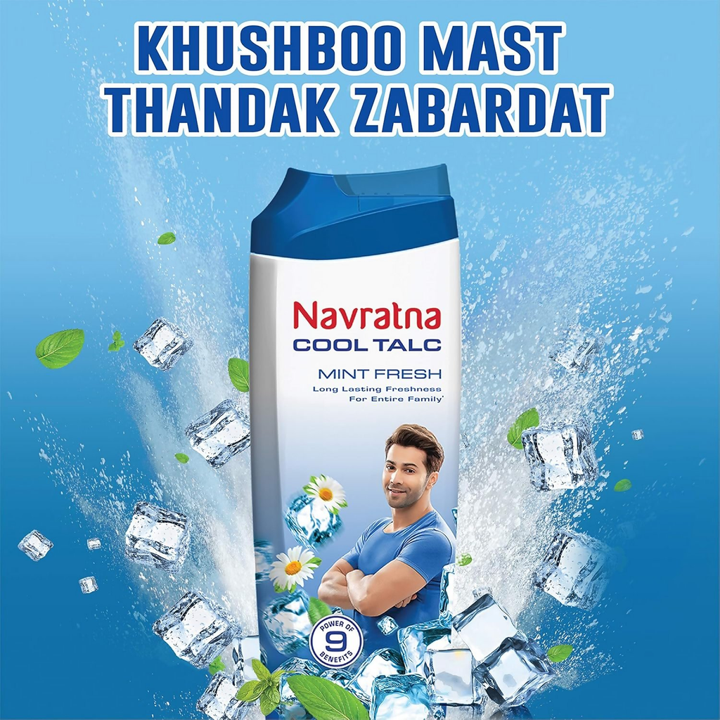 Navratna Cool Mint Fresh Talc