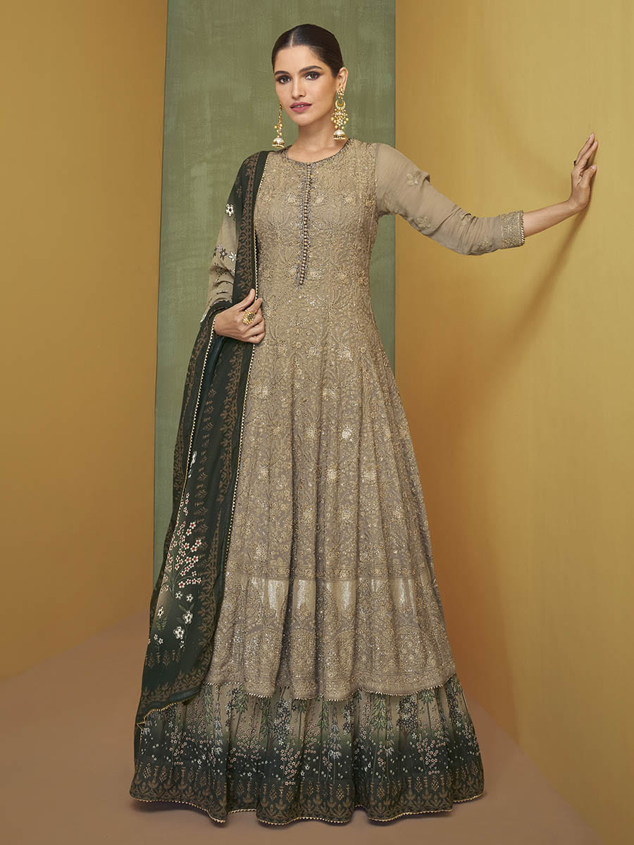 Myra Coco Real Georgette Embroidered Party Wear Suit