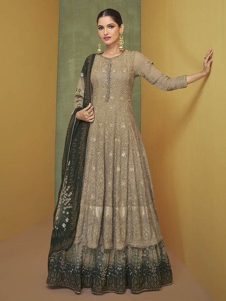 Myra Coco Real Georgette Embroidered Party Wear Suit