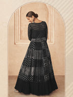 Myra Black Real Georgette Designer salwar kameez