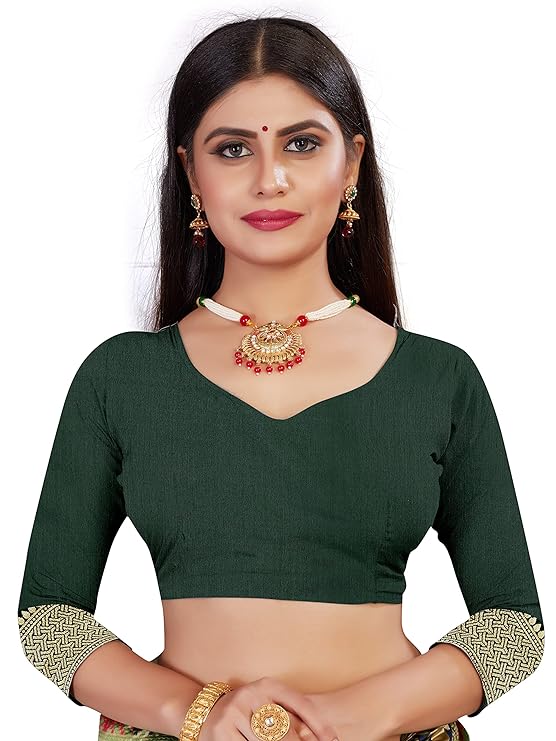 Vamika Weaving Banarasi Jacquard Green Kanjivaram Saree