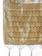 Janasya Grey Chanderi Silk Floral Woven Design Saree - Distacart