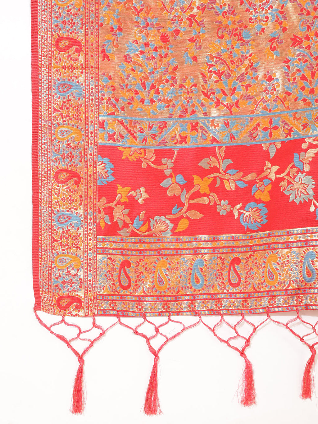 Janasya Pink Chanderi Silk Pashmina Woven Design Saree - Distacart