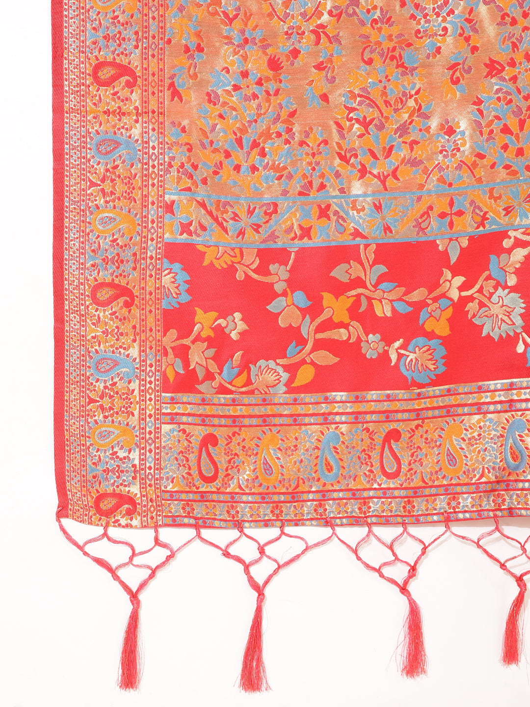 Janasya Pink Chanderi Silk Pashmina Woven Design Saree - Distacart
